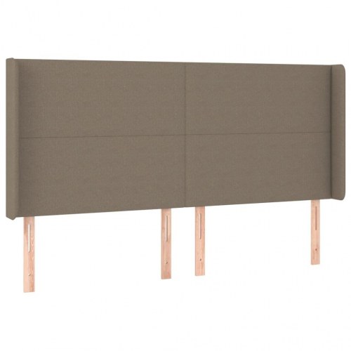 Kontinentalseng med madras 200x200 cm - stof gråbrun