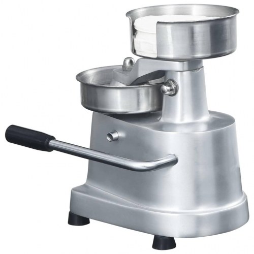 Hamburgerpresser med 500 mellemlægningspapirer 13 cm aluminium