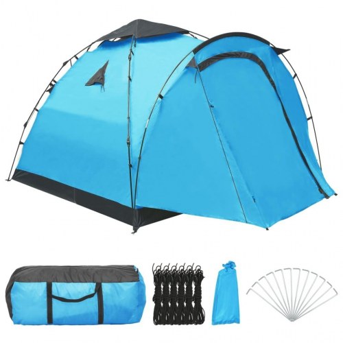 Pop-up campingtelt 3 personer blå