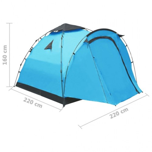 Pop-up campingtelt 3 personer blå