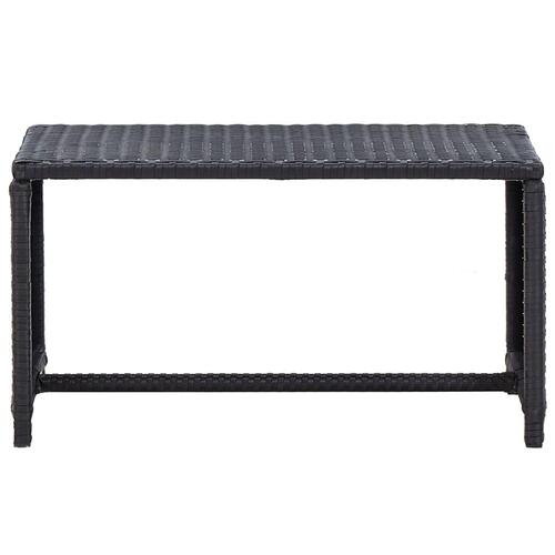 Sofabord 70x40x38 cm polyrattan sort