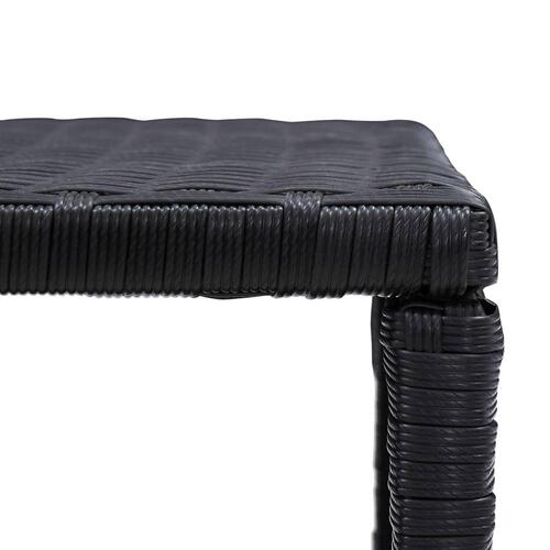 Sofabord 70x40x38 cm polyrattan sort
