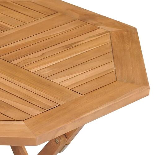 Foldbart havebord 85x85x76 cm massivt teaktræ
