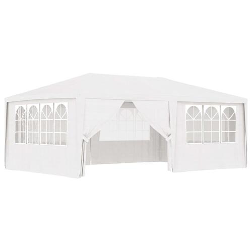 Festtelt med sidevægge 4x6 m 90 g/m² hvid