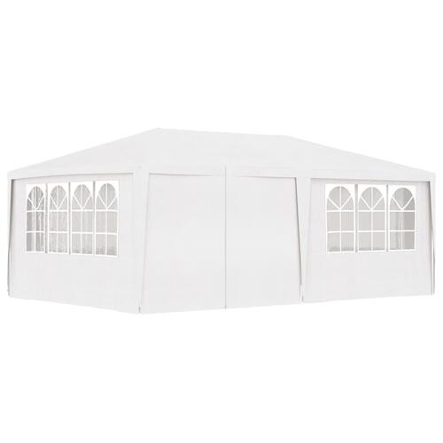 Festtelt med sidevægge 4x6 m 90 g/m² hvid