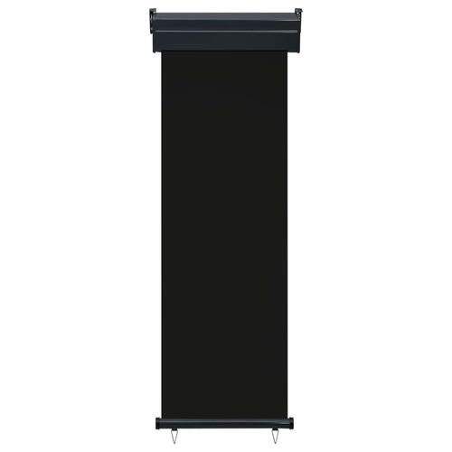 Sidemarkise til altan 65x250 cm sort