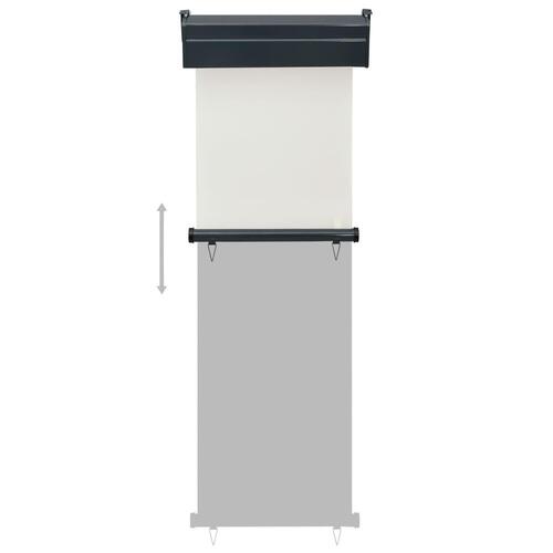 Sidemarkise til altan 65x250 cm cremefarvet