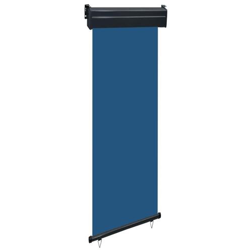 Sidemarkise til altan 65x250 cm blå