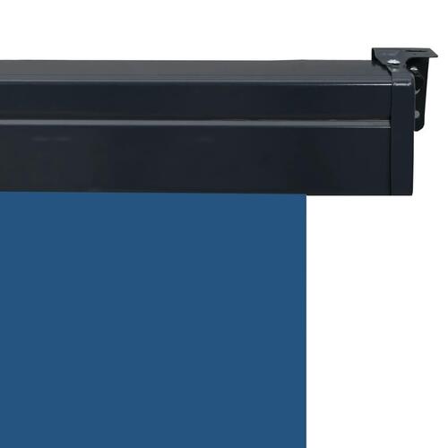 Sidemarkise til altan 65x250 cm blå