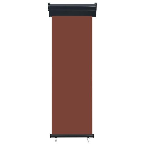 Sidemarkise til altan 65x250 cm brun