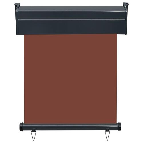 Sidemarkise til altan 65x250 cm brun