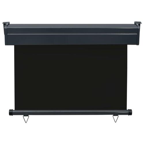 Sidemarkise til altan 105x250 cm sort