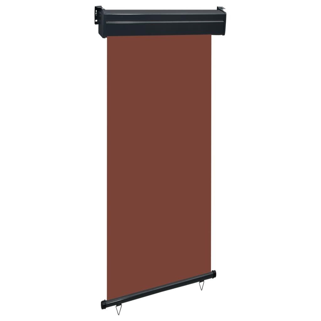 Sidemarkise til altan 105x250 cm brun