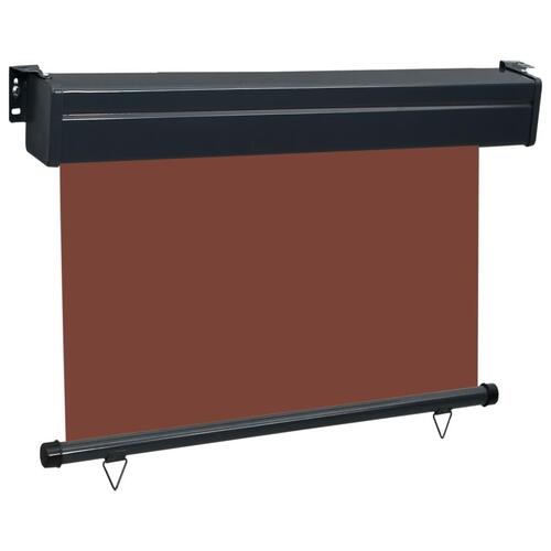 Sidemarkise til altan 105x250 cm brun