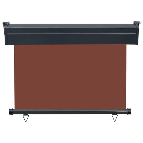 Sidemarkise til altan 105x250 cm brun