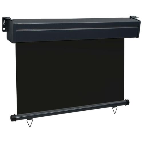 Sidemarkise til altan 120x250 cm sort