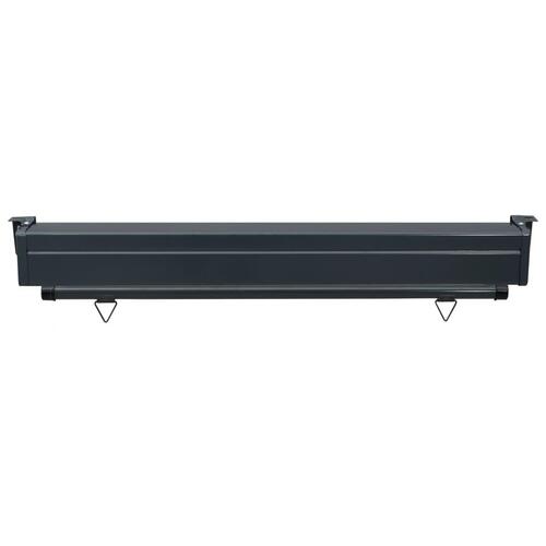 Sidemarkise til altan 120x250 cm sort