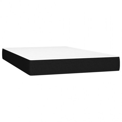 Kontinentalseng med madras 120×200 cm - sort stof
