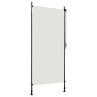 Udendørs rullegardin 100x270 cm cremefarvet