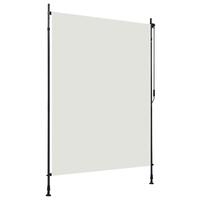 Udendørs rullegardin 150x270 cm cremefarvet