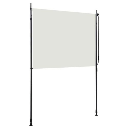 Udendørs rullegardin 150x270 cm cremefarvet