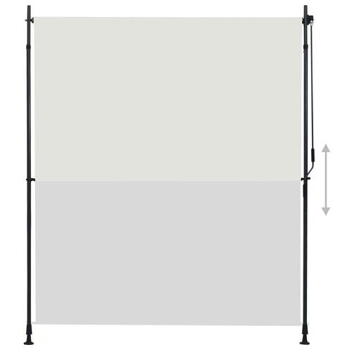 Udendørs rullegardin 200x270 cm cremefarvet