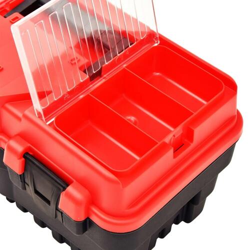 Værktøjskasse 462x256x242 mm plastik rød