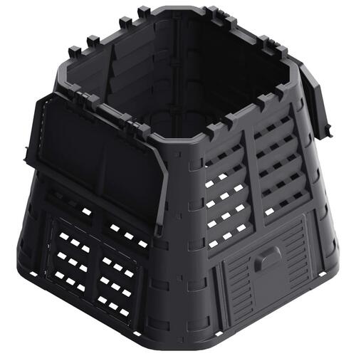 Kompostbeholder 93,3x93,3x80 cm 480 l sort