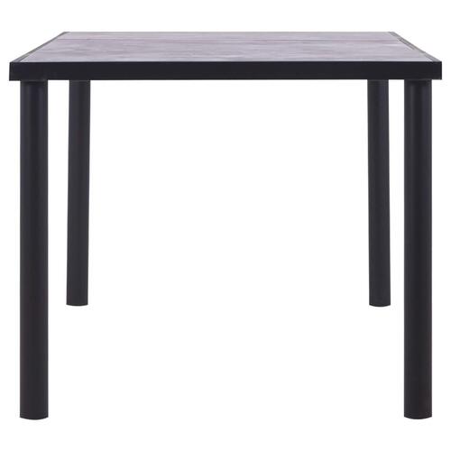 Spisebord 180x90x75 cm MDF sort og betongrå