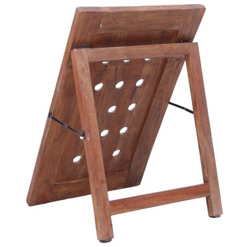 Vinreol til 15 flasker 47x28x78 cm massivt genbrugstræ
