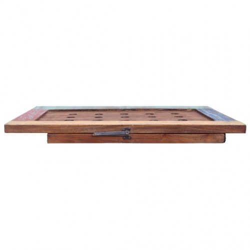 Vinreol til 15 flasker 47x28x78 cm massivt genbrugstræ