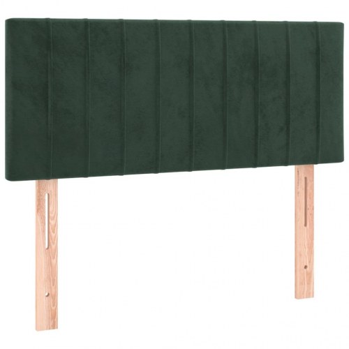 Kontinentalseng 120x200 cm i fløjl - mørkegrøn