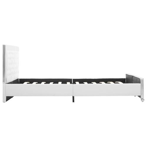 Sengestel 180x200 cm kunstlæder hvid