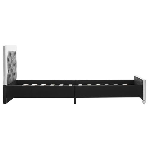 Sengestel 100x200 cm kunstlæder sort