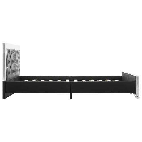 Sengestel 180x200 cm kunstlæder sort
