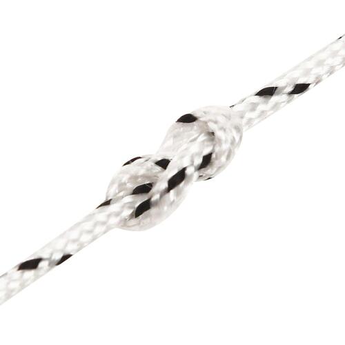 Flettet tovværk 2 mm x 100 m polyester hvid