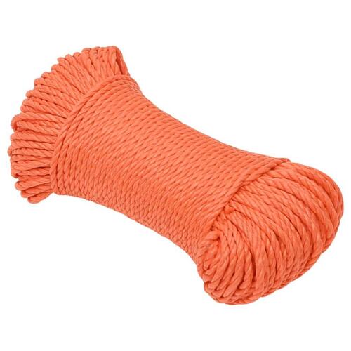 Arbejdsreb 6 mm 25 m polypropylen orange
