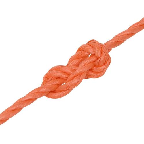 Arbejdsreb 6 mm 25 m polypropylen orange