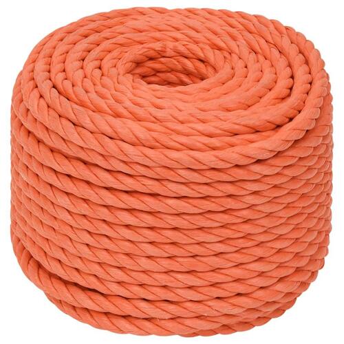 Arbejdsreb 10 mm 25 m polypropylen orange