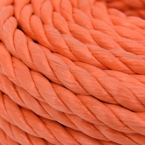 Arbejdsreb 10 mm 25 m polypropylen orange