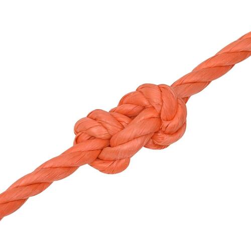 Arbejdsreb 10 mm 25 m polypropylen orange