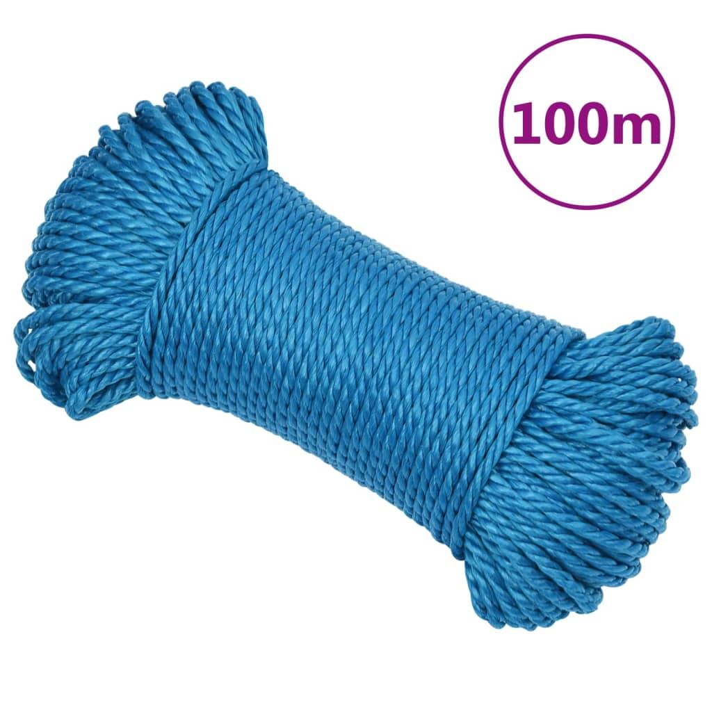 Arbejdsreb 3 mm 100 m polypropylen blå