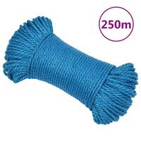 Arbejdsreb 3 mm 250 m polypropylen blå