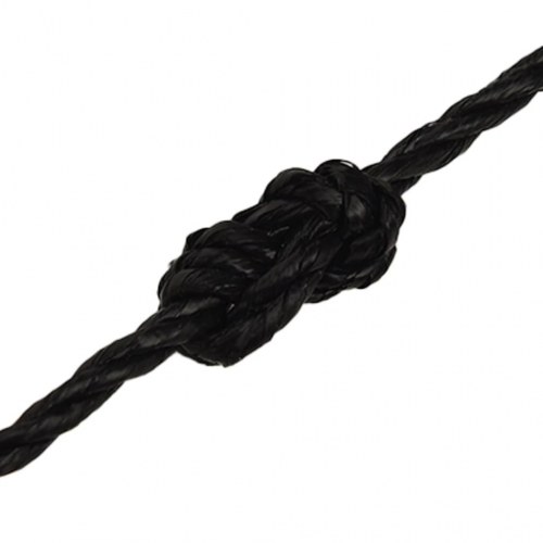 Arbejdsreb 8 mm - 500 m polypropylen, sort