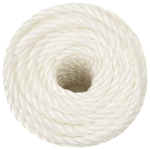 Arbejdsreb 12 mm 500 m polypropylen hvid