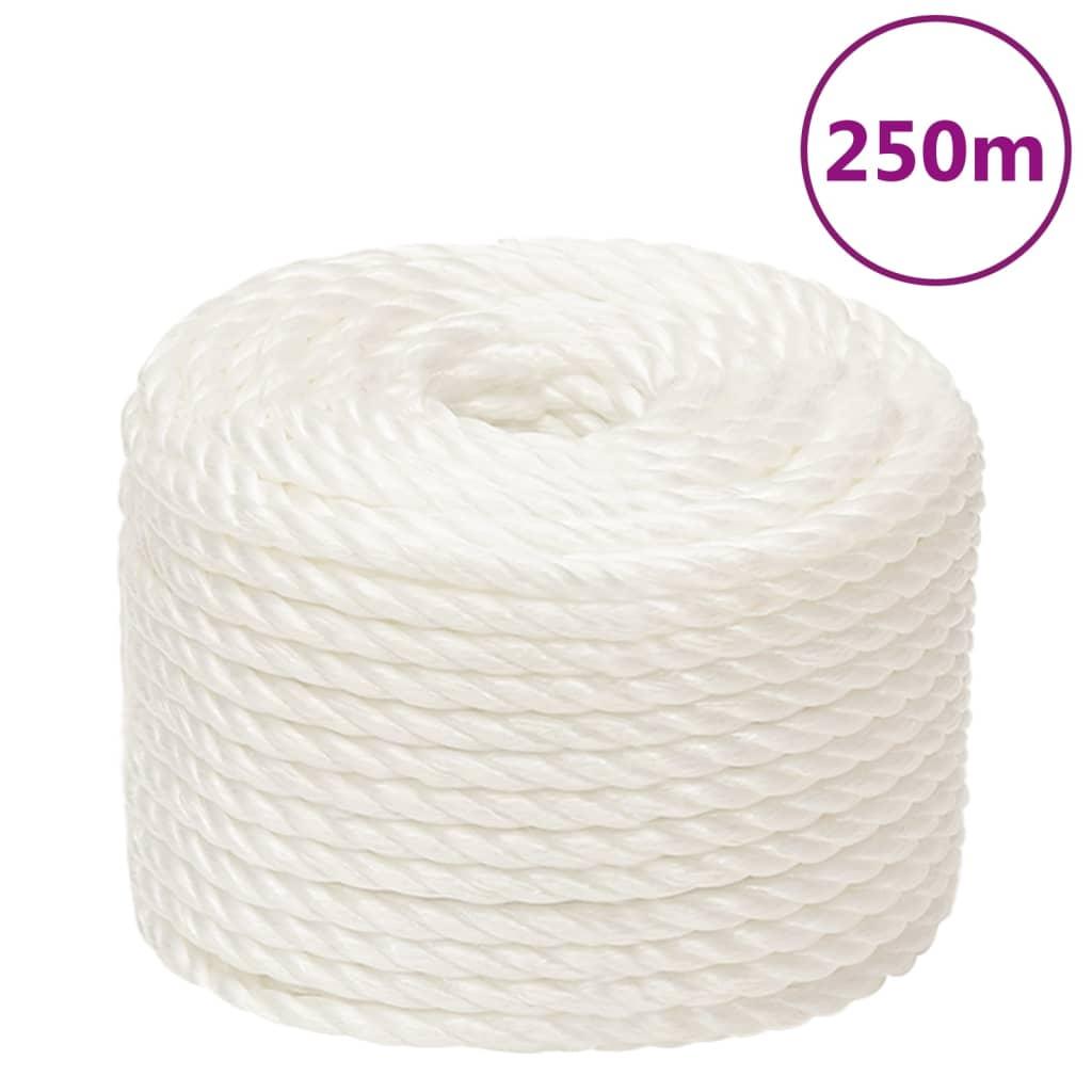 Arbejdsreb 14 mm 250 m polypropylen hvid