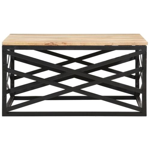 Sofabord 68x68x35 cm massivt mangotræ