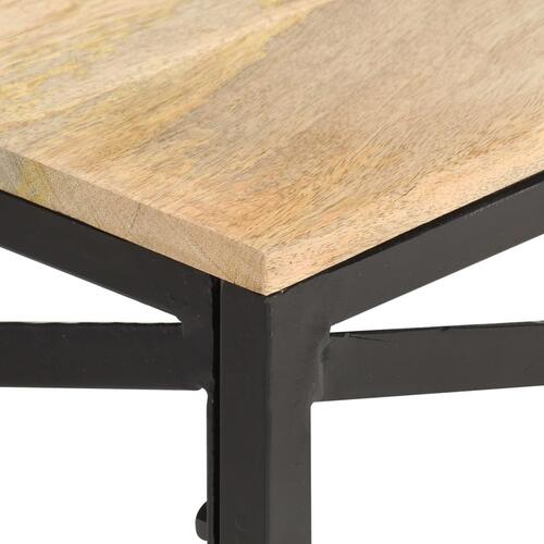 Sofabord 68x68x35 cm massivt mangotræ