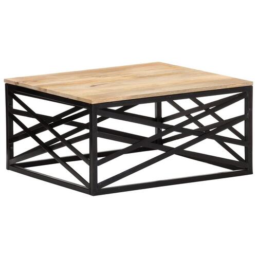 Sofabord 68x68x35 cm massivt mangotræ