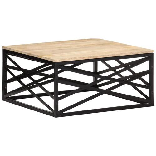 Sofabord 68x68x35 cm massivt mangotræ